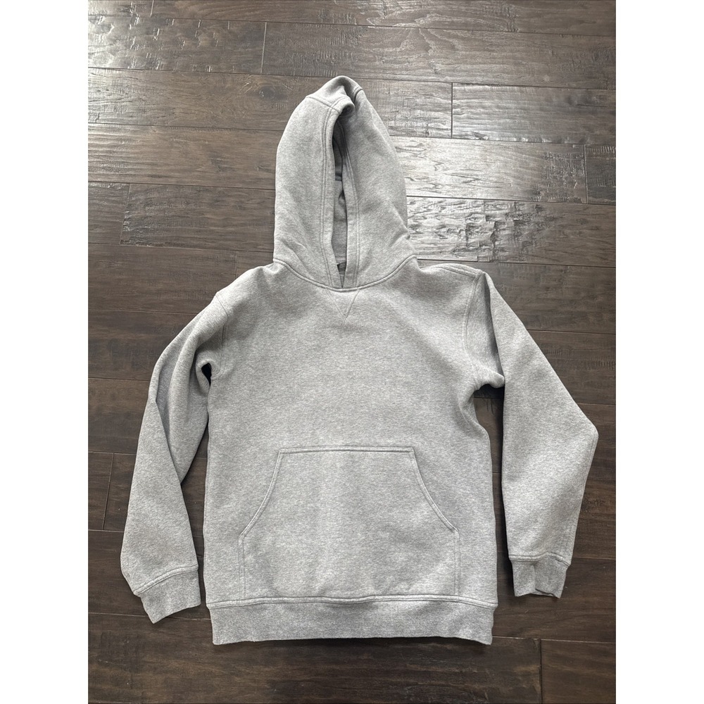 Mens Lululemon Cotton Hooded Pullover Sweatshirt  Grey